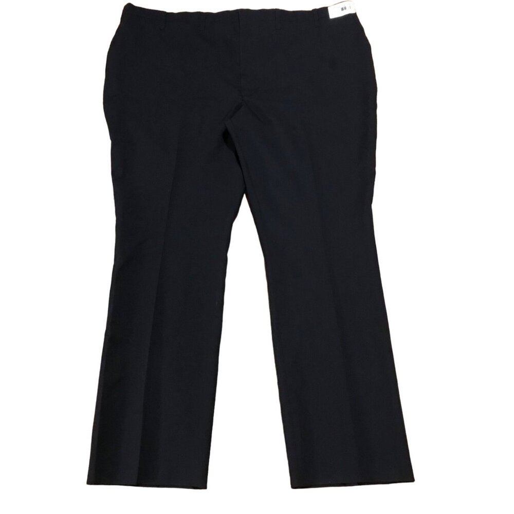 Mens Sentinel Black Dress Pants 56R 100% Polyester